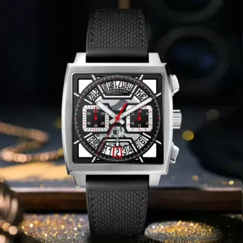 Новинка 2024, Классические кварцевые часы Woodpecker Sohne из нержавеющей стали, японские водонепроницаемые часы-скелетоны VK63 Movt, мужские часы