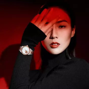 Новинка 2024, модные женские автоматические механические часы с полым ремешком, женские часы с простым дизайном, 317.15.6121KL