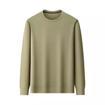 Новинка 2024, мужская повседневная футболка, свитер с длинным рукавом, Мужская одежда, пуловер с круглым вырезом, топы