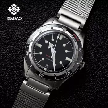 Новинка 2024 Мужские автоматические механические часы IPOSE IX & DAO GMT светящиеся водонепроницаемые мужские часы из нержавеющей стали
