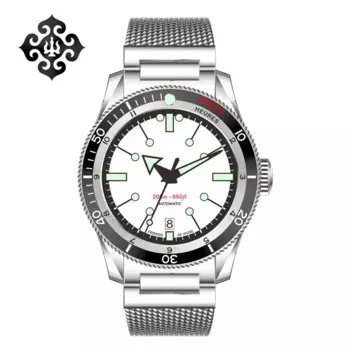 Новинка 2024 Мужские автоматические механические часы IPOSE IX & DAO 5303 GMT PT5000 Роскошный Сапфир дайвер 20 бар ретро C3 Reloj Hombre