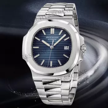Новинка 2024, Мужские автоматические механические часы speзаписи Sohne из нержавеющей стали с сапфировым стеклом, водонепроницаемость 50 м, мужские часы 5711