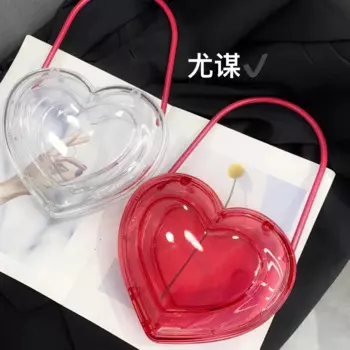 Новинка 2024, нишевая прозрачная сумка для влюбленных, акриловая коробка, сумка, модная и простая сумка из ракушек, популярная универсальная сумка, персонализированная сумка