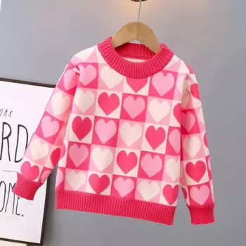 Новинка 2024, одежда для мальчиков и девочек lovelyClothing, Детский свитер с высоким воротником, топы, наряды, Детский костюм для подростков, тренд на весну и осень