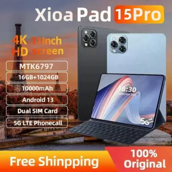 Новинка 2024, оригинальная подкладка, планшет 15 Pro, Android 1024, 11 дюймов, 16 ГБ, ГБ, телефон с двумя SIM-картами, GPS, Bluetooth, WiFi, WPS, планшетный ПК