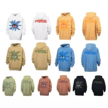 Новинка 2024, Повседневная Хлопковая мужская и женская модная трендовая толстовка с капюшоном и принтом «домик ошибок»