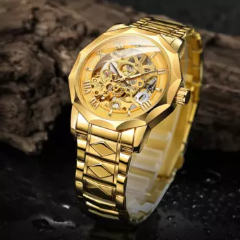 Новинка 2024, роскошные брендовые автоматические часы для мужчин, механические часы, модные часы в стиле языки, наручные часы Tonneau, мужские часы