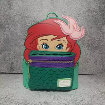 Новинка 2024 рюкзак для студентов шезлонги Disney маленькая Русалочка Ариэль милый мультяшный подарок для девочки на день рождения повседневный рюкзак подарок