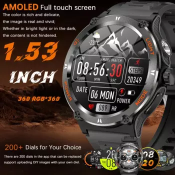 Новинка 2024, Смарт-часы HUAWEI для занятий спортом на открытом воздухе, мужские умные часы с экраном AMOLED стандарта, GPS, компасом, пульсометром, водонепроницаемые Bluetooth-часы для звонков