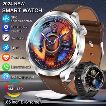 Новинка 2024, Смарт-часы HUAWEI для занятий спортом на открытом воздухе, мужские умные часы с экраном AMOLED стандарта, GPS, компасом, пульсометром, водонепроницаемые Bluetooth-часы для звонков