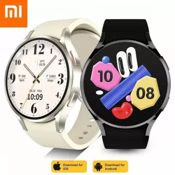 Новинка 2024, Смарт-часы Xiaomi Watch 6 с GPS-треком, мужские Смарт-часы Amoled с постоянным отображением температуры тела, Смарт-часы BT Talk