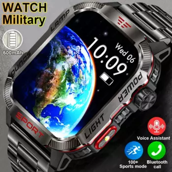 Новинка 2024, спортивные Смарт-часы, экран 2,01 дюйма HD, 600 мАч, стандартный пульс, водонепроницаемые мужские Смарт-часы с Bluetooth и функцией звонка
