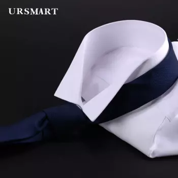 Новинка 2024, Стильная белая вечерняя рубашка с воротником в виде крыла, французская рубашка с длинным рукавом, мужские формальные рубашки для свадьбы