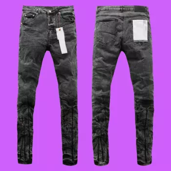 Новинка 2024, весенне-осенние фиолетовые джинсы roca, брендовые джинсы в американском стиле, уличные джинсы для мальчиков, прямые повседневные длинные брюки с принтом для мужчин