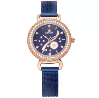 Новинка 2024, водонепроницаемые кварцевые часы, модные женские часы, роскошные Деловые женские часы с ремешком из нержавеющей стали