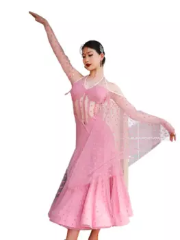 Новинка 2024, женское платье для бальных танцев, танцевальные костюмы Waltz для взрослых, современные танцевальные костюмы, танго, Румба, танцевальная одежда Alw151