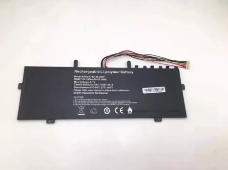 Новинка 4743126-2S2P HINS01 Аккумулятор для ноутбука 7,6 в 7400 Вт-ч мА/ч для Hasee Elite Shield KingBook X5-2020A3 X57A1 X57S1