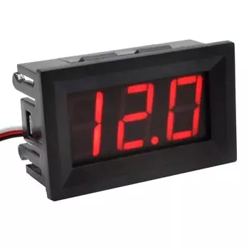 Новинка, 50 шт., 3-проводной тестер напряжения, 0,56 дюйма, DC0-100 В, внешний источник питания, цифровой светодиодный дисплей, вольтметр с обратной защитой
