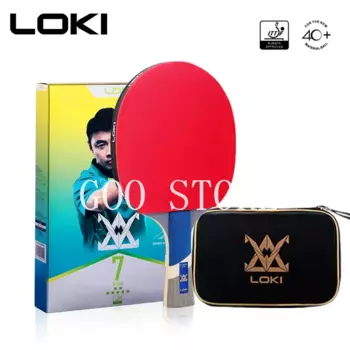 Новинка, 7-звездочная клейкая ракетка для настольного тенниса LOKI, 5-слойная деревянная ракетка для пинг-понга, ракетка для пинг-понга