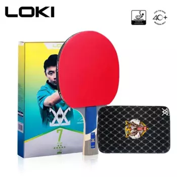 Новинка, 7-звездочная клейкая ракетка для настольного тенниса LOKI, 5-слойная деревянная ракетка для пинг-понга, ракетка для пинг-понга
