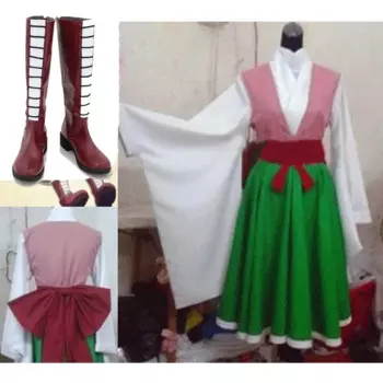 Новинка Аниме Aluka Zoldyck платье Alluka Zaoldyeck косплей костюм обувь сапоги под заказ