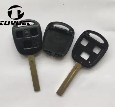 Новинка, чехол для ключа с дистанционным управлением Toyota, 30 шт., 3 кнопки, длинное лезвие TOY48