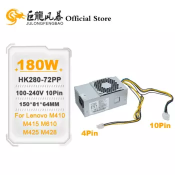 Новинка для Lenovo M410 M415 M610 M425 M428 10Pin 180 Вт блок питания PCE025 PCE010 PCG010 HK280-72PP 00PC745