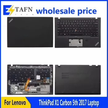 Новинка для ноутбука ThinkPad X1 Carbon 5th 2017, задняя крышка ЖК-дисплея, передняя рамка, верхняя подставка для рук, Нижняя основа, петли для клавиатуры