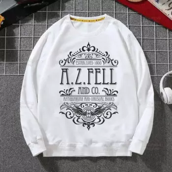 Новинка, флисовые толстовки Good Omens Crowley Ineffable David, Свободный Топ в стиле Харадзюку, пуловер с круглым вырезом на осень и весну, мужская Толстовка