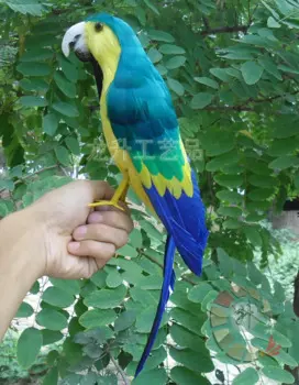 Новинка, искусственная игрушка из полиэтилена и пуха, зеленая и синяя кукла-птичка, подарок, около 35x7x15 см, 2276