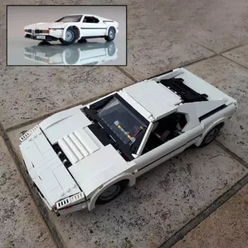 Новинка, креативный эксперт, Классический легендарный автомобиль M1, Золотая эра, мотоспорткар Gm-bH MOC 10295, строительные блоки, конструктор «сделай сам», игрушки, подарки