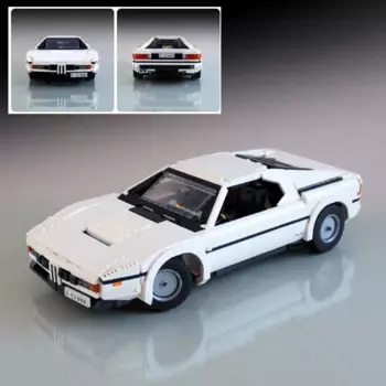 Новинка, креативный эксперт, Классический легендарный автомобиль M1, Золотая эра, мотоспорткар Gm-bH MOC 10295, строительные блоки, конструктор «сделай сам», игрушки, подарки