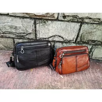 Новинка лета 2020, мужская кожаная сумка ручной работы в ретро-стиле, сумка-мессенджер на плечо, модная брендовая сумка Ba