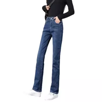 Новинка лета 2022, женские свободные узкие прямые джинсы с высокой талией