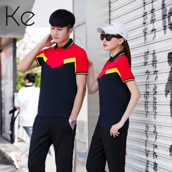 Новинка, летние мужские и женские поло, парные повседневные спортивные костюмы с коротким рукавом, униформа большого размера, спортивный костюм для мужчин, женский спортивный костюм