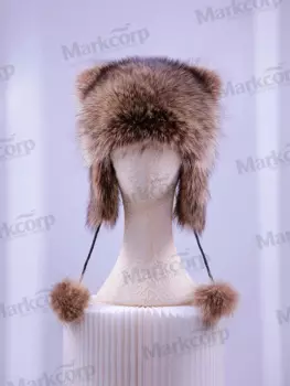 Новинка, Меховая детская шапка Markcorp, модные аксессуары для мальчиков и девочек, меховая шапка