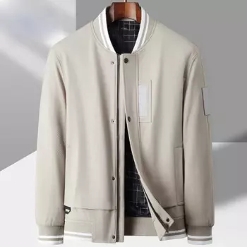 Новинка Мужская куртка 2023 искусственная простая повседневная куртка Мужская модная трендовая верхняя одежда