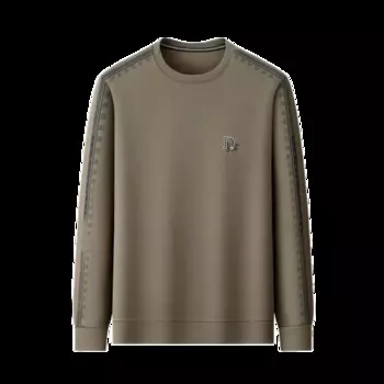 Новинка, мужская повседневная футболка, свитер с длинным рукавом, Мужская одежда, пуловер с круглым вырезом, топы