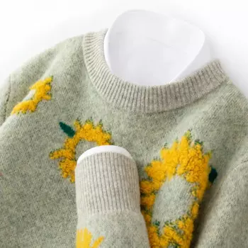 Новинка мужской толстый свитер из 100% чистой шерсти с круглым вырезом жаккардовый Повседневный вязаный кашемировый свитер с длинными рукавами на осень и зиму