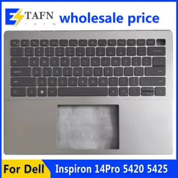 Новинка, оригинальная подставка под ноутбук Inspiron 14Pro 5420, 5425, блестящая клавиатура, английская версия, верхняя крышка