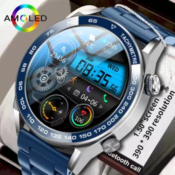 Новинка, оригинальные мужские Смарт-часы AMOLED, Bluetooth 107, спортивный режим, фитнес-трекер, монитор здоровья, IP67 водонепроницаемые Смарт-часы