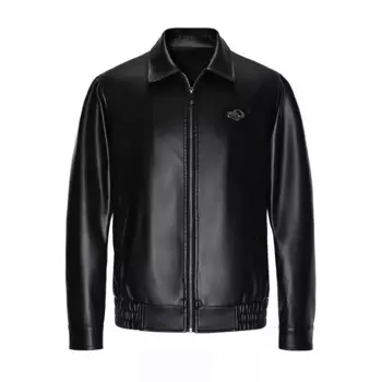 Новинка Осень 2023, кожаное пальто для пар, модная брендовая мужская мотоциклетная одежда Pi Shuai, Повседневная модная кожаная куртка