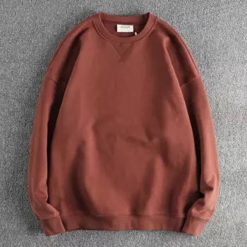 Новинка Осень-зима 2023, базовые свитшоты, однотонные Модные мужские худи с потертостями, повседневные Высококачественные пуловеры