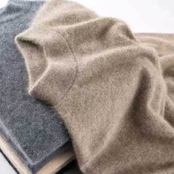 Новинка, осенне-зимний шерстяной свитер, Мужская водолазка с вышивкой и круглым вырезом, пуловер с бархатной подкладкой