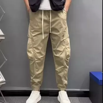 Новинка, осенняя одежда для мужчин, модный брендовый дизайн, бесплатная доставка, мужские повседневные брюки, спортивный костюм, мужские брюки с высокой талией