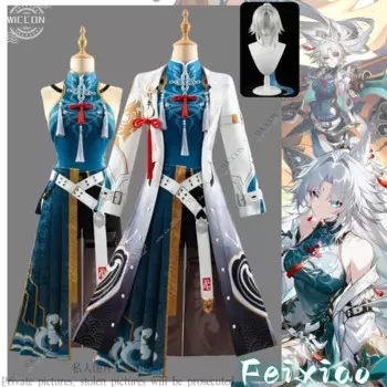 Новинка, парик для косплея Feixiao с героями ролевых игр, парик для косплея Honkai: Star Rail Xianzhou Alliance General Woman, для взрослых, для Хэллоуина