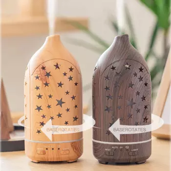 Новинка, распылитель эфирных масел для ароматерапии с вращением на 360 ° и пультом дистанционного управления, ультразвуковой увлажнитель воздуха 7 цветов