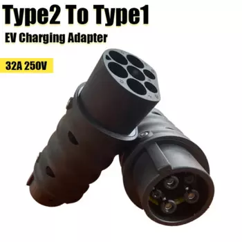 Новинка, разъем для зарядки электромобиля J1772 EV типа 2 для адаптера типа 1, винтового типа