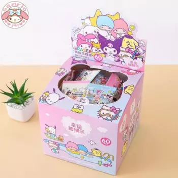 Новинка Sanrio 30/60 шт. ластик Kawaii Hello Kitty Kuromi Cinnamoroll нагнетающий ластик детские игрушки