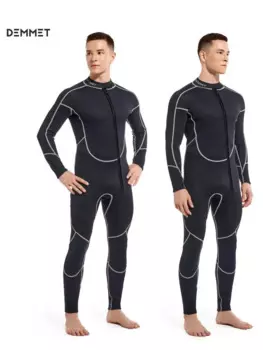 Новинка, слитный черный гидрокостюм 3 мм, спортивная одежда, оборудование для подводного плавания в цилиндре, рыбалки, дайвинга, мужской костюм с длинным рукавом, Прямая поставка